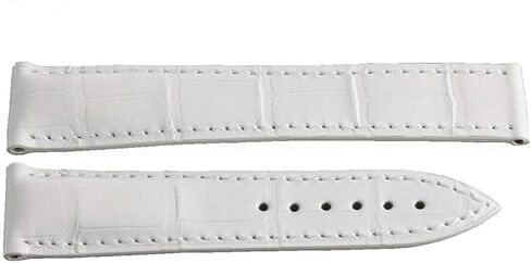 Genuine Omega Seamaster 18mm White Leather Watch Band Strap 98000242 GAF in Saudi Arabia