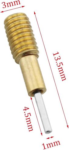 ZYAMY 50PCS Watch Band Push Pin Remover Head 0.8mm Diameter Metal Watch Strap Remover Hole Punch Watch Repair Tool M3x0.5 Threads in Saudi Arabia