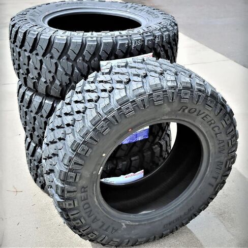 Roverclaw M/T I Mud Off-Road Light Truck Radial Tire-35X12.50R20LT 35X12.50X20 35X12.50-20 125Q نطاق التحميل F LRF 12-Ply RBL أحرف سوداء مرتفعة in Kuwait