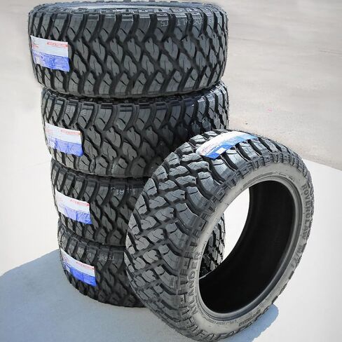 Roverclaw M/T I Mud Off-Road Light Truck Radial Tire-35X12.50R20LT 35X12.50X20 35X12.50-20 125Q نطاق التحميل F LRF 12-Ply RBL أحرف سوداء مرتفعة in Kuwait
