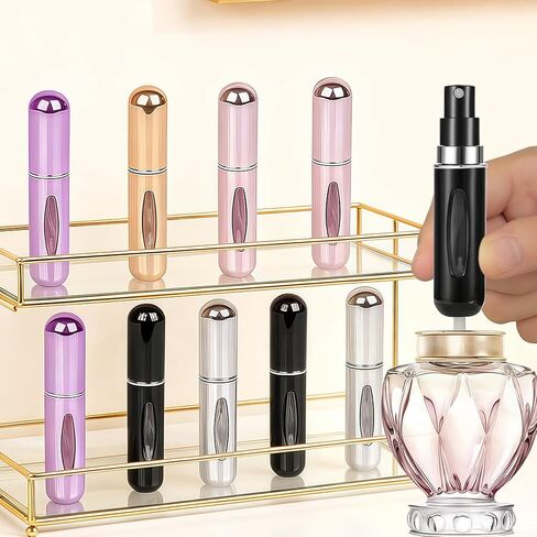 5pcs Mini Refillable Perfume Atomizer Bottles Travel Size Spray Bottles，Couple Set in Saudi Arabia