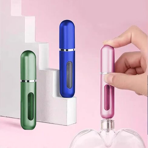 5pcs Mini Refillable Perfume Atomizer Bottles Travel Size Spray Bottles，Couple Set in Saudi Arabia
