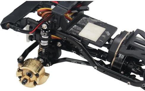 Hot Racing AXTF21HAW Brass Front Steering Knuckle AW SCX24 AX24 in Saudi Arabia