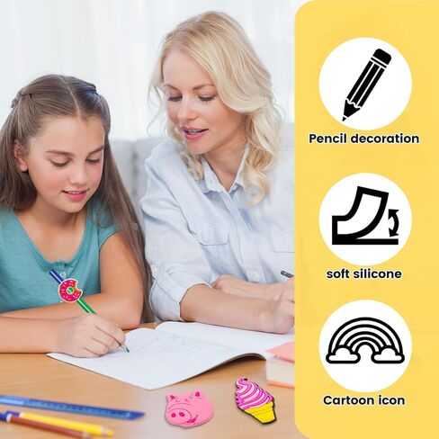100 جهاز كمبيوتر شخصى لطيف زخرفة قلم رصاص، مقاطع القش القلم كاواي للأطفال، سحر أعلى قلم رصاص لهدايا عيد الميلاد، هدايا حزب الأطفال، مكافأة الفصول الدراسية، الجوائز. السائبة عشوائية مختلفة الكرتون in Kuwait