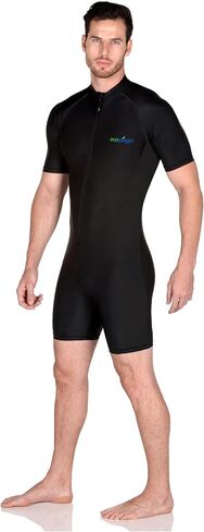 EcoStinger Adults Sunsuit +Pocket UV Protection Swimwear UPF50+ Chlorine Resistant Black XS in Saudi Arabia