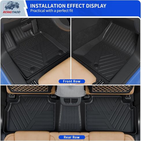 Rongtaod Floor Mats Compatible with 2022 2023 2024 2025 Hyundai Tucson Upgrade Cargo Mat Trunk Mat Cargo Liner Back Seat Cover Protector Tucson Accessories (Backrest Mats+Trunk mat+Floor Mats) in Kuwait