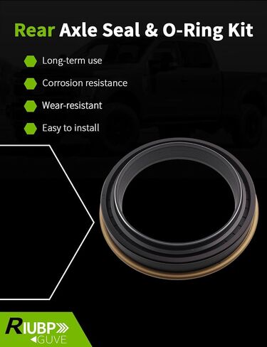 طقم ختم المحور الخلفي وحلقة O مناسب لفورد F250 F350 Super Duty 1999-2024، للعبور 150 250 350 2015-2019، للرحلة 2000-2005 استبدال 370247A E5TZ-4A331-A 2C3Z-1177-AA in Kuwait