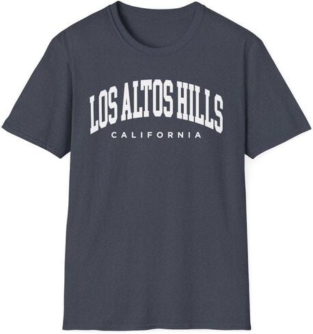Los Altos Hills California Adult Unisex Soft T-Shirt in Saudi Arabia