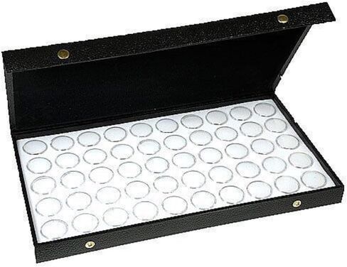 50 وعاء عرض جديد من الأحجار الكريمة باللون الأبيض، حاوية تخزين الأحجار الكريمة، منظم للسفر من Jbt in Kuwait