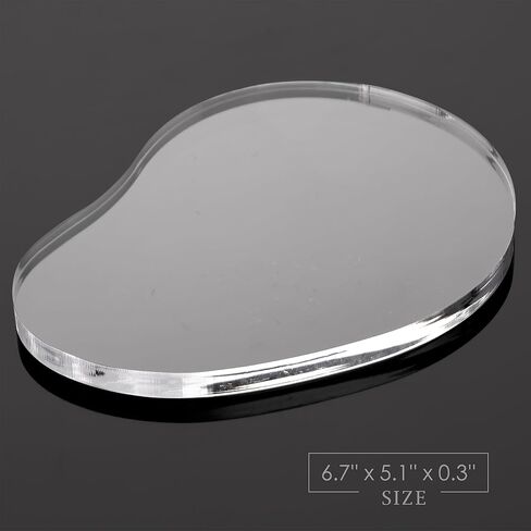 Acrylic Jewelry Dish Tray trinkets Organizer - 8mm Thickened Crystal Clear, Elegant Shape for Rings Necklaces Watches - Multi-Use Display for Perfume, Aromatherapy & Vanity Table Decor in Saudi Arabia