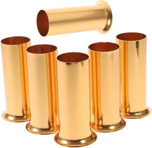 Lurrose 6pcs Candle Socket Covers for Chandelier Crystal Lamp Sleeves Flanging Design Compatible Candelabra Base for Home Lighting Decor in Saudi Arabia