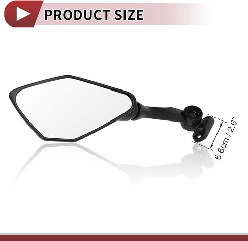 1 Set Motorcycle Rear View Mirrors for Kawasaki Ninja 300 EX300 2013-2018 Front Side Mirrors Mount Black Aluminum Plastic in Saudi Arabia