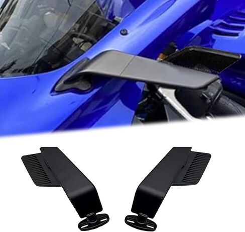 ل YZF r6 YZF r7 2025 YZF R1 R1M 2025 YZF-R3 YZF-R15 YZF-R25 2026 2020-2024 2023 2022 2021 مرآة الرؤية الخلفية دراجة نارية عدسة شفرة من نوع مرايا الرؤية الخلفية الرياح الجناح المرايا in Kuwait