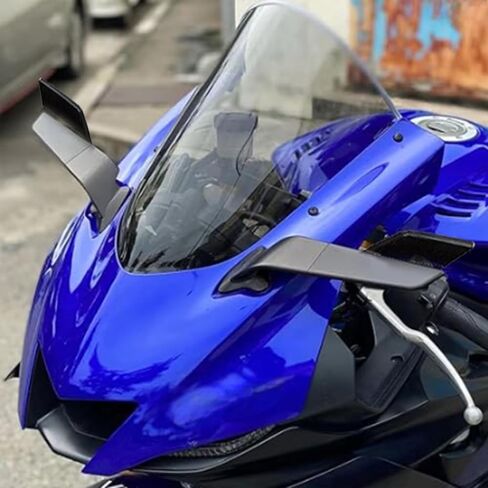 ل YZF r6 YZF r7 2025 YZF R1 R1M 2025 YZF-R3 YZF-R15 YZF-R25 2026 2020-2024 2023 2022 2021 مرآة الرؤية الخلفية دراجة نارية عدسة شفرة من نوع مرايا الرؤية الخلفية الرياح الجناح المرايا in Kuwait
