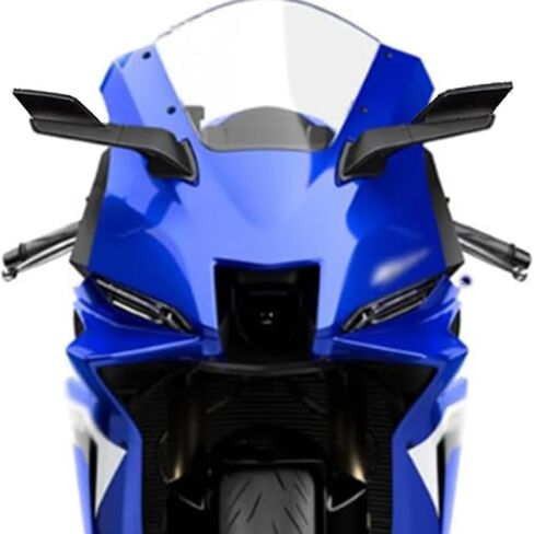 ل YZF r6 YZF r7 2025 YZF R1 R1M 2025 YZF-R3 YZF-R15 YZF-R25 2026 2020-2024 2023 2022 2021 مرآة الرؤية الخلفية دراجة نارية عدسة شفرة من نوع مرايا الرؤية الخلفية الرياح الجناح المرايا in Kuwait