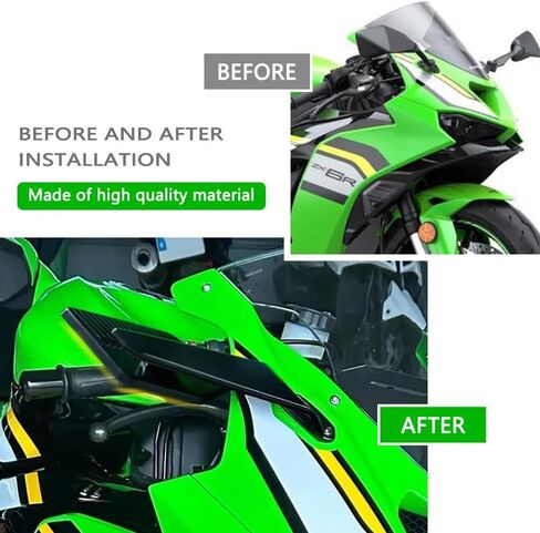 ل GSX-8R gsx8r 2024 2025 2026 مرايا الرؤية الخلفية للدراجات النارية عدسة شفرة من نوع مرايا الرؤية الخلفية الرياح الجناح المرايا النينجا 500 in Kuwait