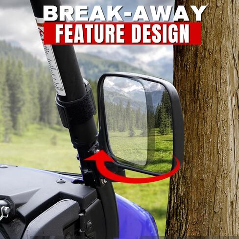 مجموعة مرايا جانبية واسعة ومرآة رؤية خلفية من A & UTV PRO لـ Yamaha Wolverine X2 X4 2018 2019 2020، ملحقات مرايا منفصلة محدبة قابلة للطي بزاوية واسعة وقابلة للتعديل، 3 قطع in Saudi Arabia