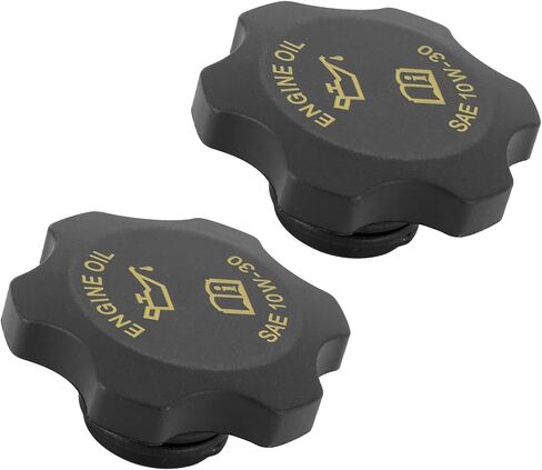 2 PCS 53010654AA Engine Oil Filler Cap Compatible with Jeep Grand Cherokee 1997-2006; Replace 04648831AA in Saudi Arabia