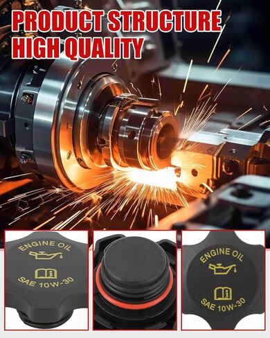 2 PCS 53010654AA Engine Oil Filler Cap Compatible with Jeep Grand Cherokee 1997-2006; Replace 04648831AA in Saudi Arabia