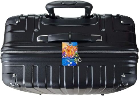 Italy Seaside Village - Luggage ID Tags - Suitcase Identification Cards - Set of 2 in Saudi Arabia