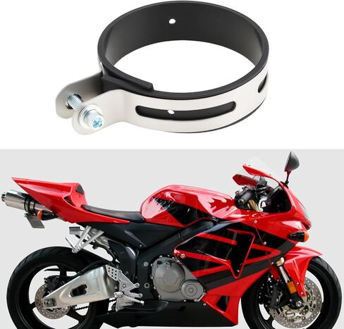2pcs 100mm Motorcycle Exhaust Muffler Silencer Pipe Hanger Clamp Strap Mount Brackets in Saudi Arabia