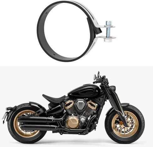 2pcs 100mm Motorcycle Exhaust Muffler Silencer Pipe Hanger Clamp Strap Mount Brackets in Saudi Arabia