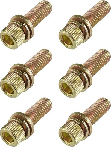 Caltric 6 Exhaust Manifold Bolts Studs Screw compatible with Polaris RZR XP/XP 4 1000 2014-2018 in Saudi Arabia