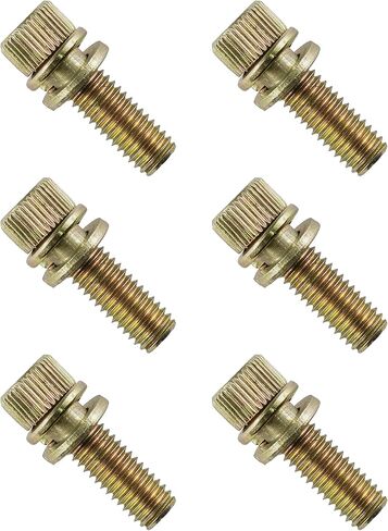 Caltric 6 Exhaust Manifold Bolts Studs Screw compatible with Polaris RZR XP/XP 4 1000 2014-2018 in Saudi Arabia