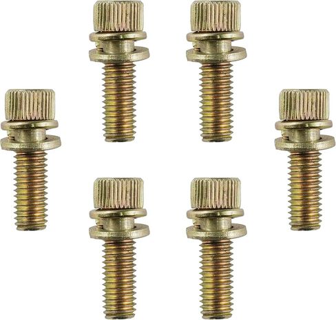 Caltric 6 Exhaust Manifold Bolts Studs Screw compatible with Polaris RZR XP/XP 4 1000 2014-2018 in Saudi Arabia