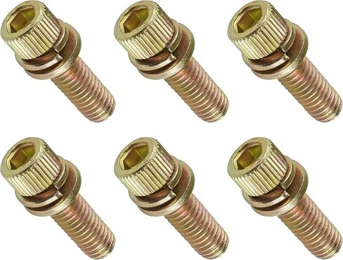 Caltric 6 Exhaust Manifold Bolts Studs Screw compatible with Polaris RZR XP/XP 4 1000 2014-2018 in Saudi Arabia
