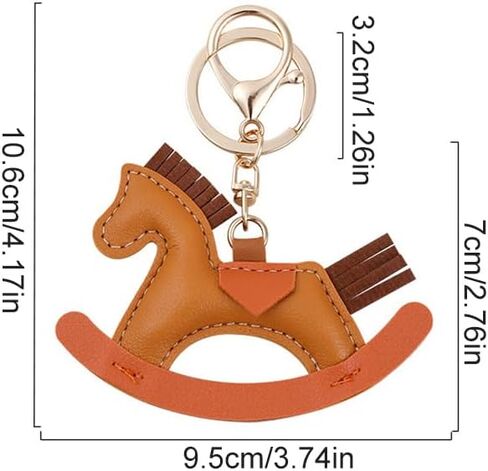 1x Little Horse Keychain Pony Key Ring Car Keys Accessories, Tote Bag Charms, Handbag Pendant Ornament in Saudi Arabia