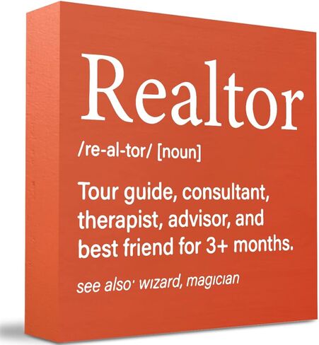 Realtor Gifts, Realtor Gifts for Women Men, Realtor Because Badass Miracle Worker Sign, Gifts For a Real Estate Agent, Funny New Home Decor 5 x 5 inch in Saudi Arabia