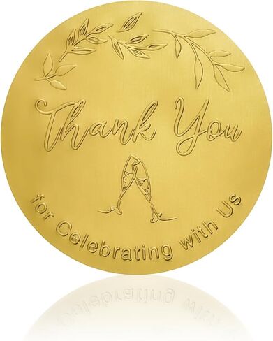 120Pcs Handmade With Love Stickers, 2 Inch Embossed Gold Foil Handmade Stickers Labels for Small Business Packaging, Wedding Favors, Crafts, Birthday, Envelope Seals – Round Adhesive Thank You Tags in Kuwait