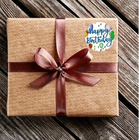 Watercolor Happy Birthday Stickers 500 PCS -1.5 Inch Happy Birthday Sticker for Party, Gift Packing, Envelope Sealing in Saudi Arabia
