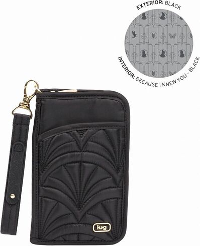 Lug Wicked X Tandem Zip Wallet - BLACK in Saudi Arabia