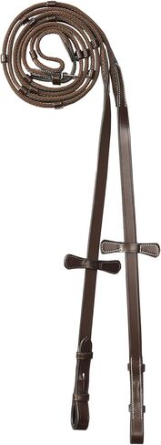 زمام شبكي مطاطي من إكسيون للخيول | زمام إنجليزي غير قابل للانزلاق | مقاليد الترويض مع 7 سدادات يدوية وأبازيم SS in Kuwait