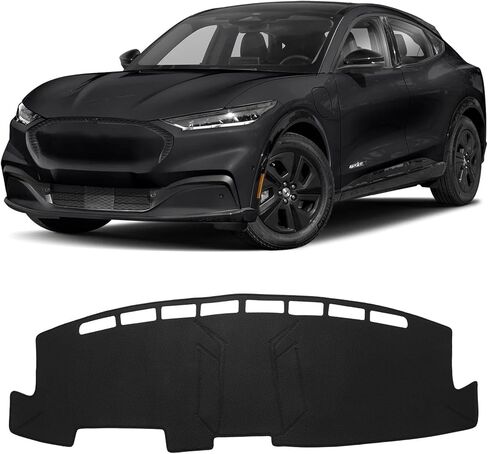 حصيرة لوحة القيادة المطورة لسيارة فورد فيوجن 2006-2009 من البوليستر، حصيرة لوحة القيادة المضادة للانزلاق للزجاج الأمامي العاكس، ملحقات داخلية باللون الأسود in Kuwait