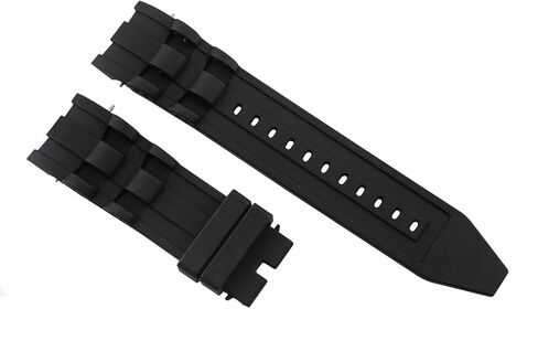 حزام ساعة Ewatchparts 26 ملم من السيليكون الأسود متوافق مع Invicta Pro Diver 6977 6978 6981 in Saudi Arabia