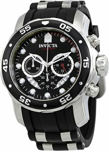حزام ساعة Ewatchparts 26 ملم من السيليكون الأسود متوافق مع Invicta Pro Diver 6977 6978 6981 in Saudi Arabia