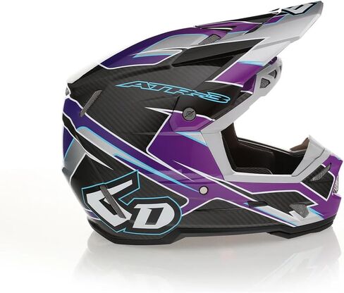 6D Helmets ATR-3 Adult Off-Road Motorcycle Helmet | Reflex | DOT FMVSS 218 & ECE 22.06 Certified | Omni-Directional Suspension (ODS) System | 3K Carbon Composite Shell | Advanced Ventilation in Saudi Arabia