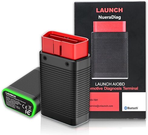 LAUNCH AIOBD Bluetooth OBD2 Scanner - Full System Diagnostics, AI Explains Faults Simply, Parts/Labor/Cost Estimates, Works with iPhone & Android in Saudi Arabia