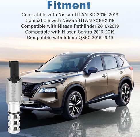 الملف اللولبي لتوقيت الصمام المتغير للمحرك متوافق مع Nissan Pathfinder Sentra TITAN TITAN XD Infiniti QX60 2016 2017 2018 2019 استبدال 23796EZ30A 23796-EZ30A 590-1312 in Kuwait