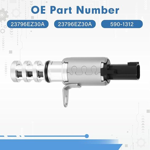 الملف اللولبي لتوقيت الصمام المتغير للمحرك متوافق مع Nissan Pathfinder Sentra TITAN TITAN XD Infiniti QX60 2016 2017 2018 2019 استبدال 23796EZ30A 23796-EZ30A 590-1312 in Kuwait