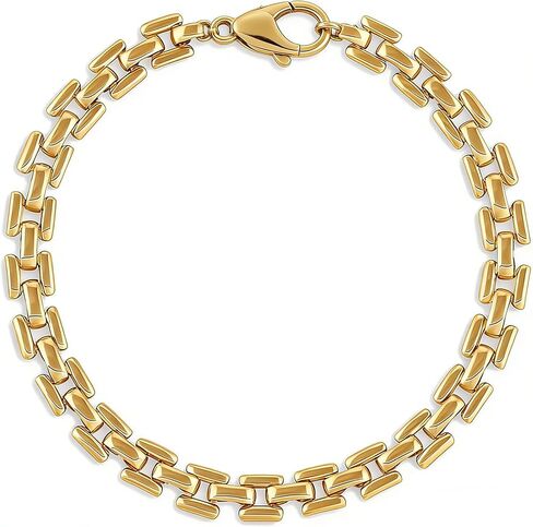 سوار ذهبي للنساء، سوار متصل بالذهب عيار 14 قيراط للنساء، أساور سلسلة ربط كوبية قابلة للتكديس، عيد الحب وعيد الأم ورأس السنة الجديدة وعيد الميلاد in Kuwait