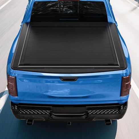 Retractable Hard Tonneau Cover Fits2009-2026 Dodge Ram 1500 & 2500 6' 4" Bed Without Ram Box (76.3"), Black Low Profile Waterproof Aluminum, Compatible for Crossbar and Cargo Racks in Saudi Arabia