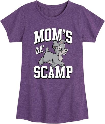 Disney Lady and The Tramp - Moms Lil Scamp - Toddler and Youth Girls Short Sleeve Graphic T-Shirt in Saudi Arabia