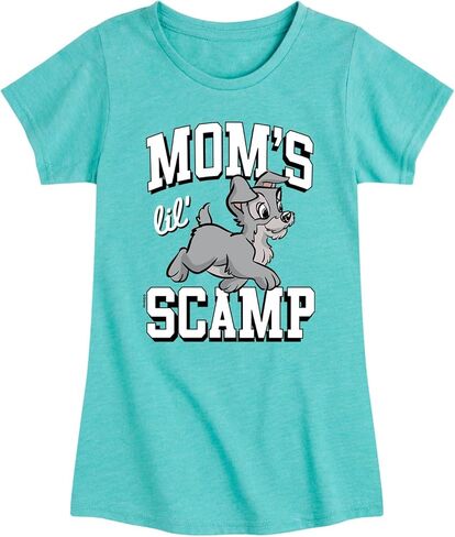 Disney Lady and The Tramp - Moms Lil Scamp - Toddler and Youth Girls Short Sleeve Graphic T-Shirt in Saudi Arabia