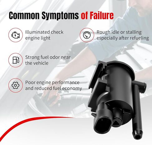 Vapor Canister Purge Valve Compatible with 2.0L 2.4L 2006-2014 Hyundai Sonata Tucson Genesis, Kia Optima Forte Koup Sorento Rondo 2007 2008 2009 2010 2011 2012 2013 2014 2015, 911-676 in Saudi Arabia