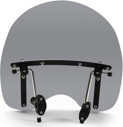 19"x17" Smoke Motorcycle Windshield Windscreen Fit for Harley Davidson Sportster Dyna Glide Softail Honda Kawasaki Suzuki Yamaha Cruiser in Saudi Arabia