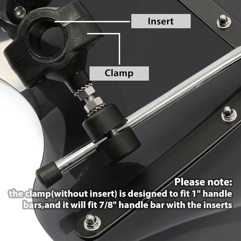 19"x17" Smoke Motorcycle Windshield Windscreen Fit for Harley Davidson Sportster Dyna Glide Softail Honda Kawasaki Suzuki Yamaha Cruiser in Saudi Arabia